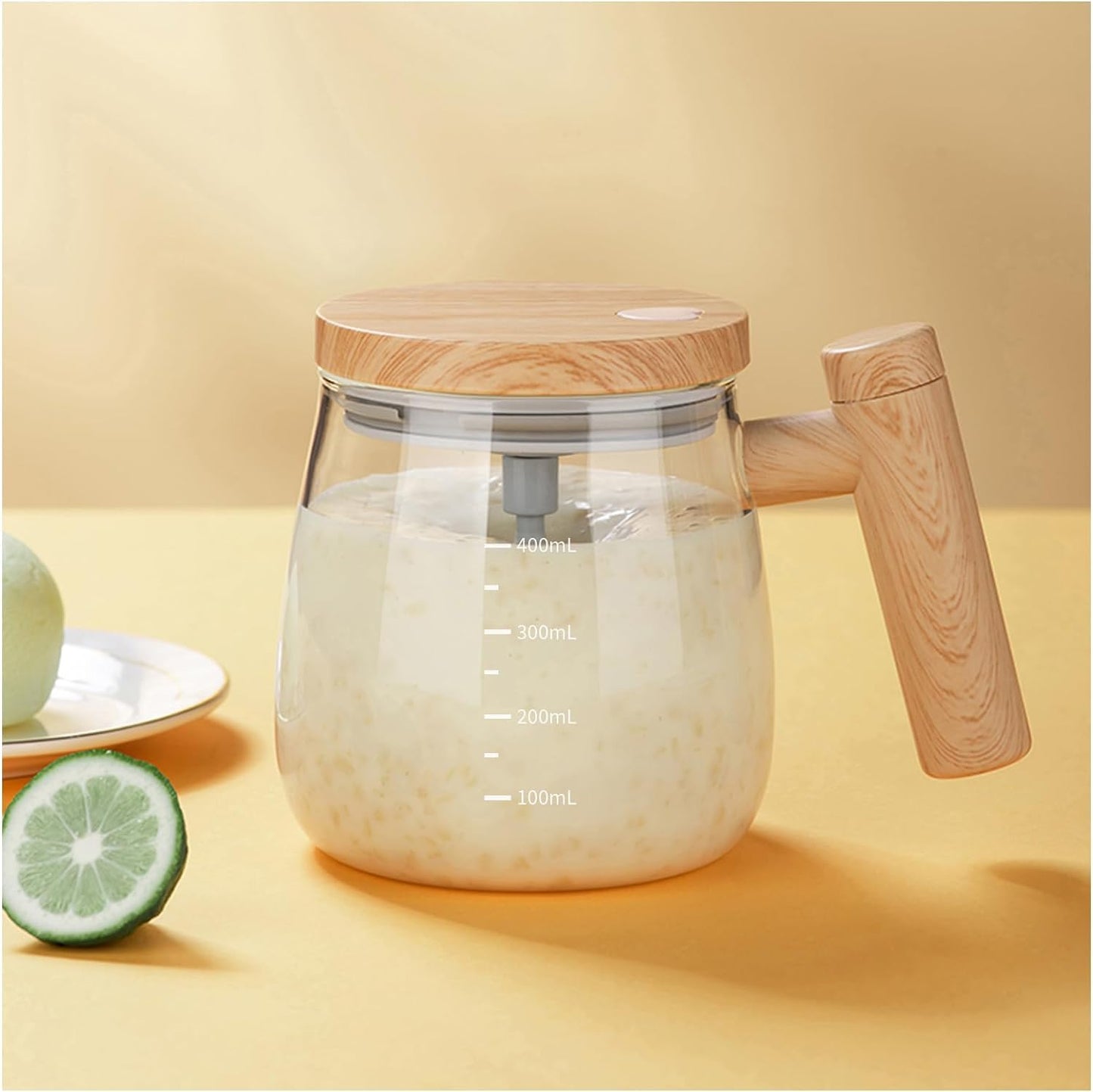 Stirring Glass Mug - 400ml Electric Cup