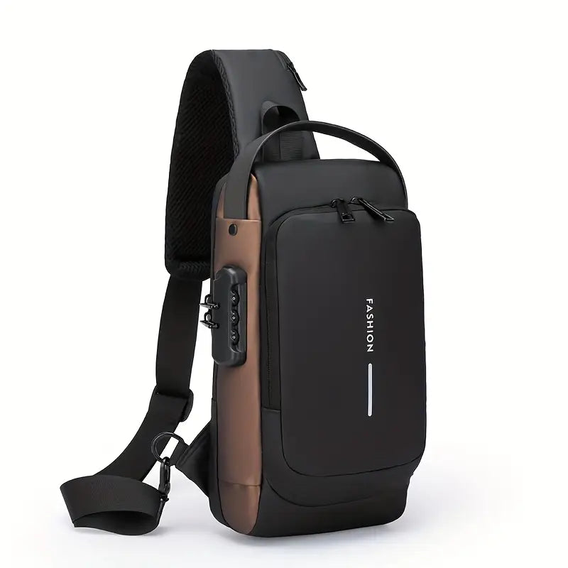 Sugarpods Anti Theft Backpack for Men & Women, Sling Bag CrossBody Backpack