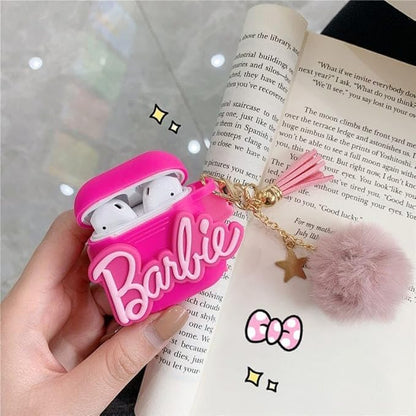 Barbie Pink Soft Pouch Case Cover for AirPods Pro Gen-2