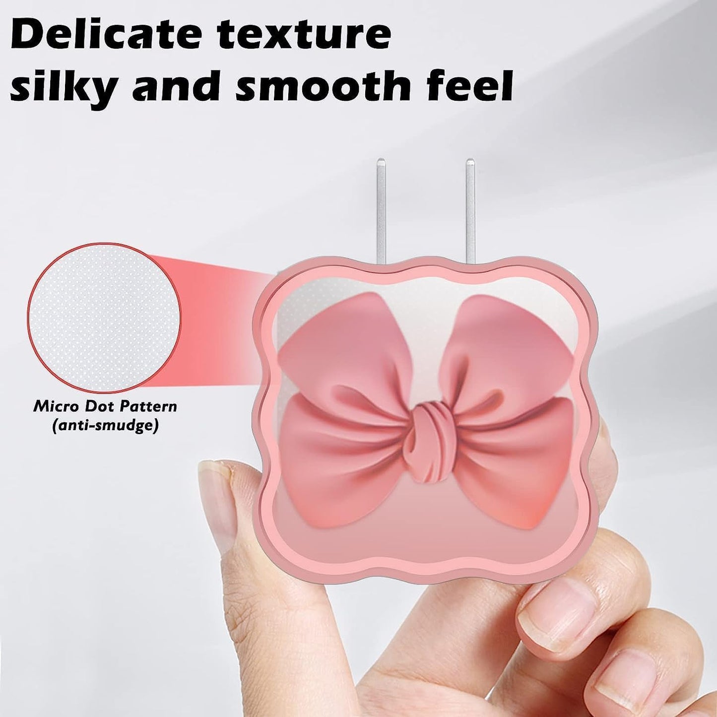 Silicone Charger Case Cover USB-C Adapter (Pink)