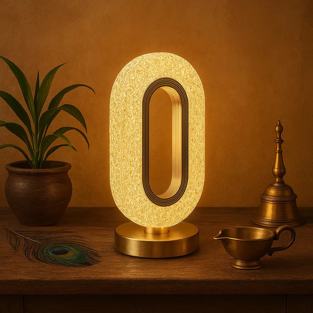 Luxurious Modern LED Table Lamp Featuring a Color-Dimmable Function