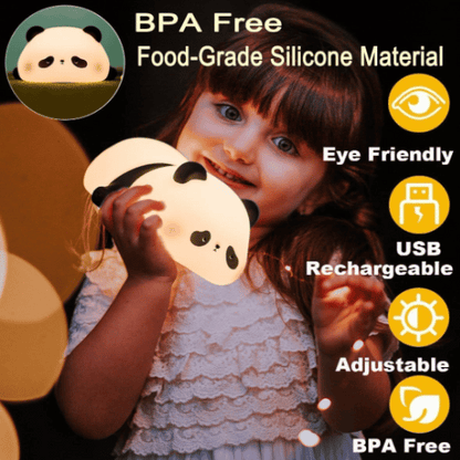 Cute Lazy Panda Night Light for Children, Girls for Valentine’s Day (Multicolor)