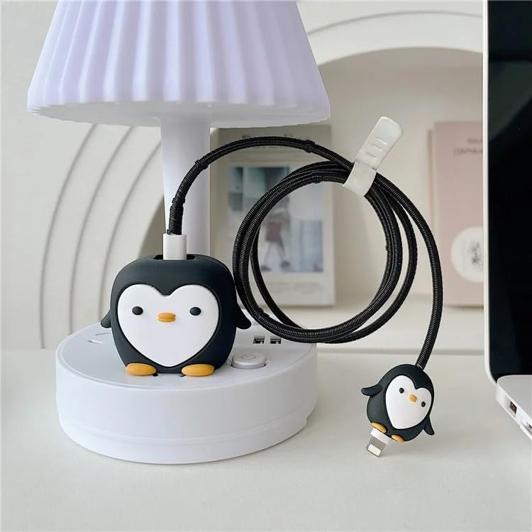 Silicone charger Case with Wire Saver – Penguin