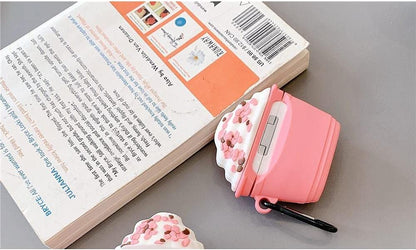 Pink Coffee Cup Silicone Case for AirPods Pro 2 – with Keychain