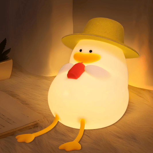 Cute Lazy Duck Night Light for Children, Girls for Valentine’s Day (Multicolor)